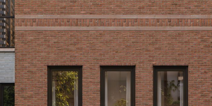 Glen-Gery handmade modular brick on new rear facade