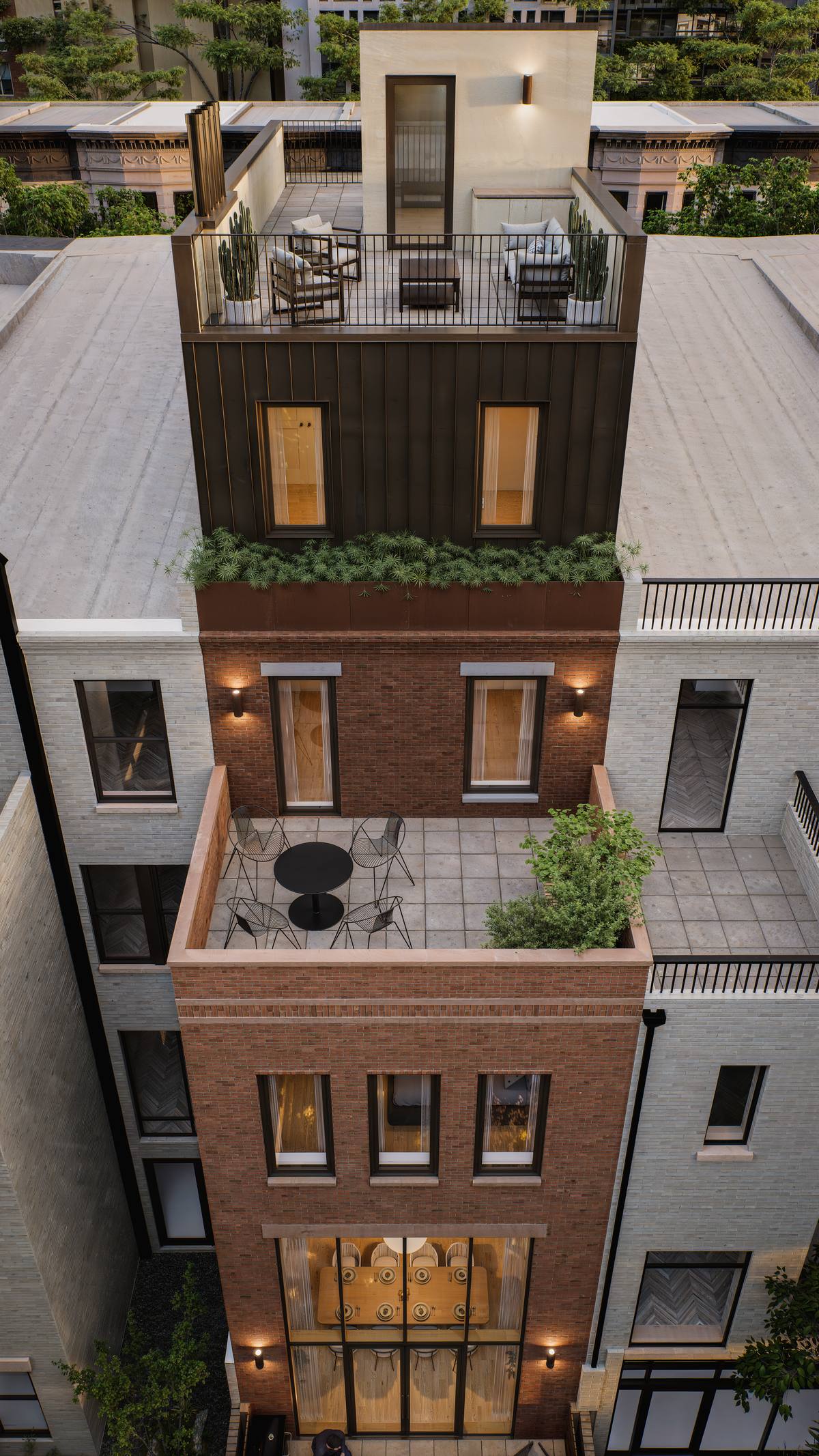Roof terrace and rooftop deck